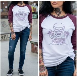 Vans | Off The Wall 3/4 sleeve Raglan Style  Tee Lg